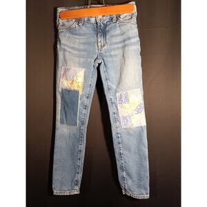 Vintage Polo Ralph Lauren The Astor Girls Size 6 Boyfriend Slim Patched Jeans